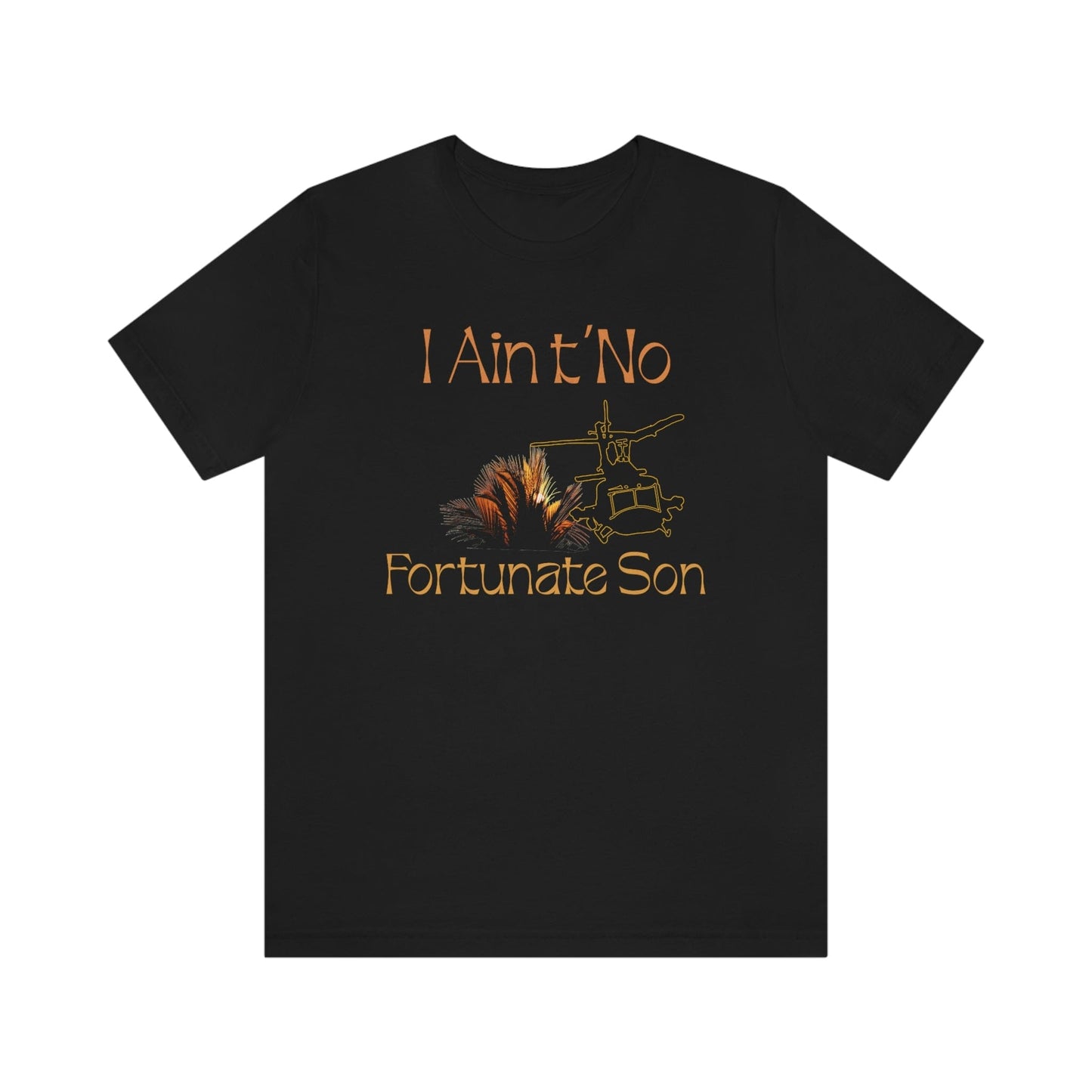 Fortunate Son High Quality Tee Black / S