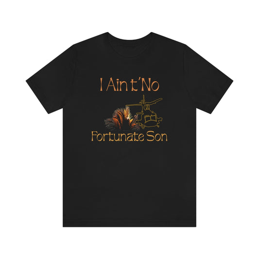 Fortunate Son High Quality Tee Black / S