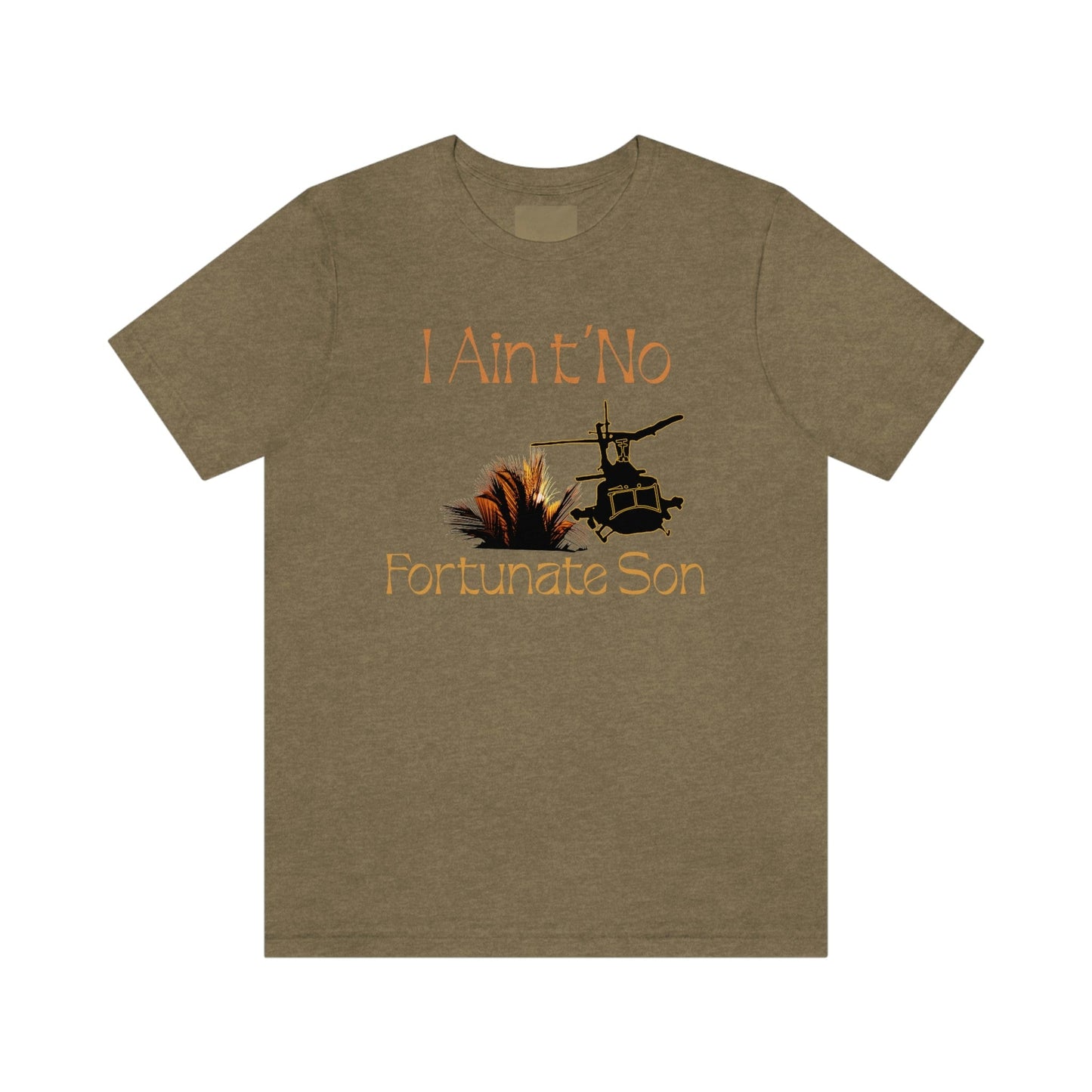 Fortunate Son High Quality Tee Heather Olive / S