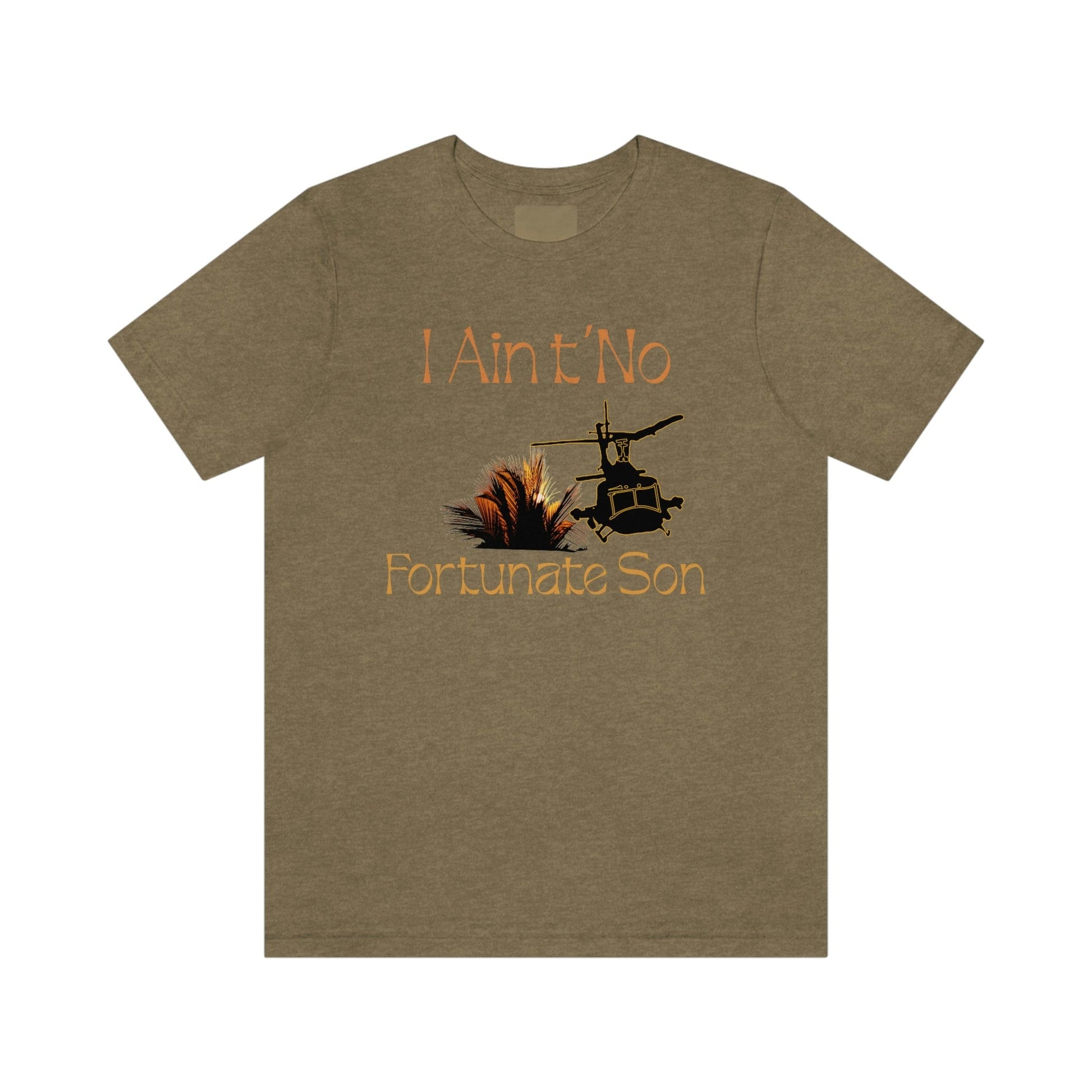 Fortunate Son High Quality Tee Heather Olive / S