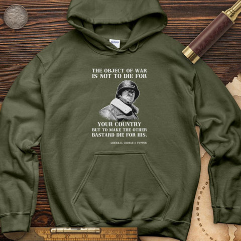 General Patton Hoodie Military Green / S