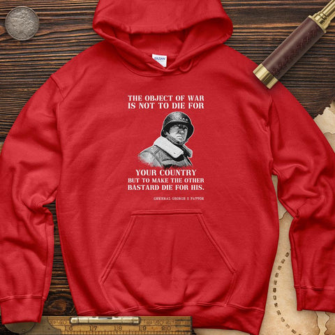 General Patton Hoodie Red / S