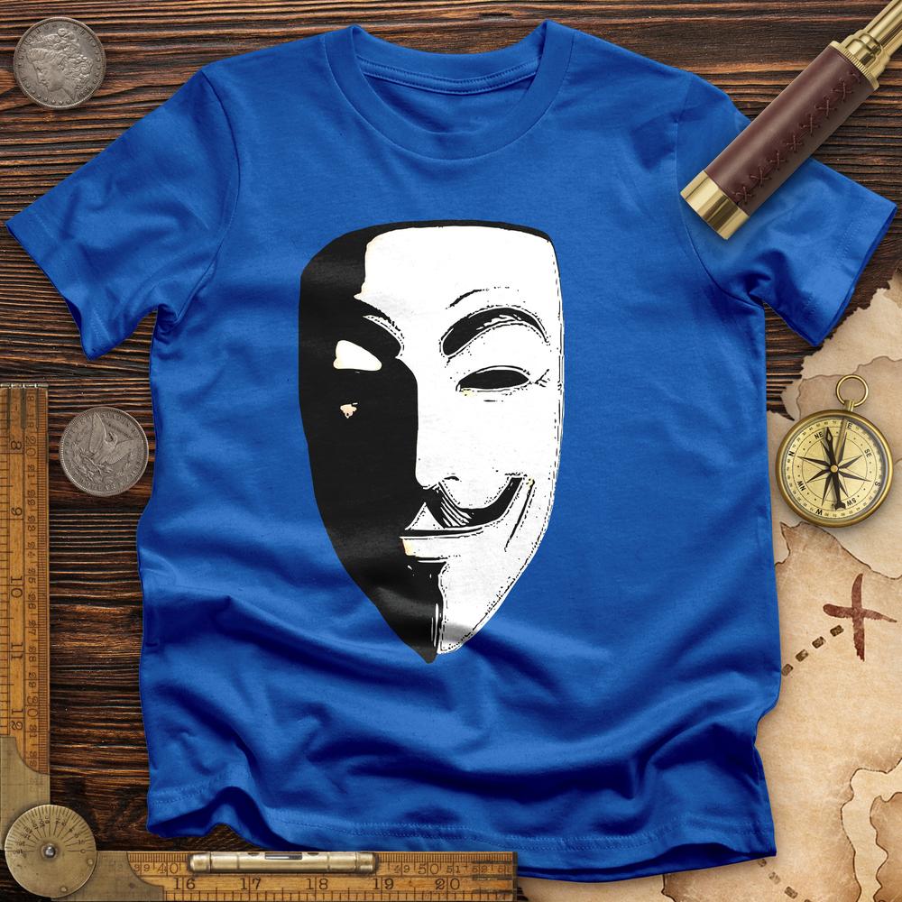 Revolt V Mask T Shirt Anonymous Hacker Organization Video Black Revolt V Mask T Shirt Anonymous Hacker Organization Video Black
