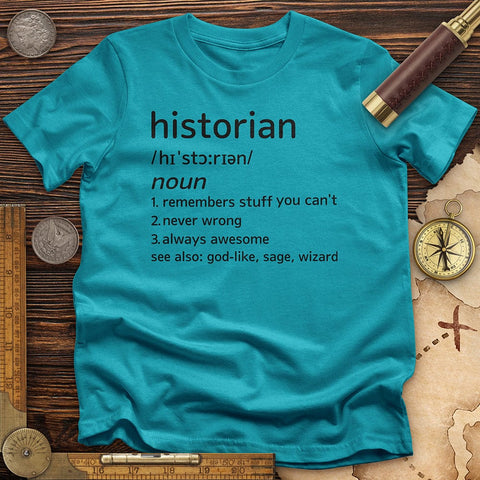 Historian Defined T-Shirt Tropical Blue / S