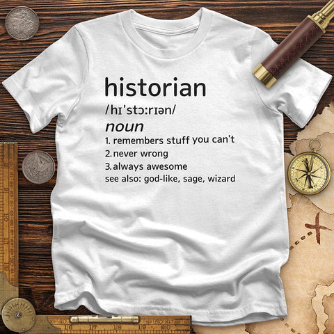 Historian Defined T-Shirt White / S