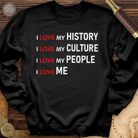 History Culture People Crewneck Black / S