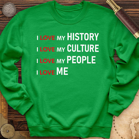 History Culture People Crewneck Irish Green / S