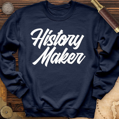 History Maker Cursive Crewneck Navy / S
