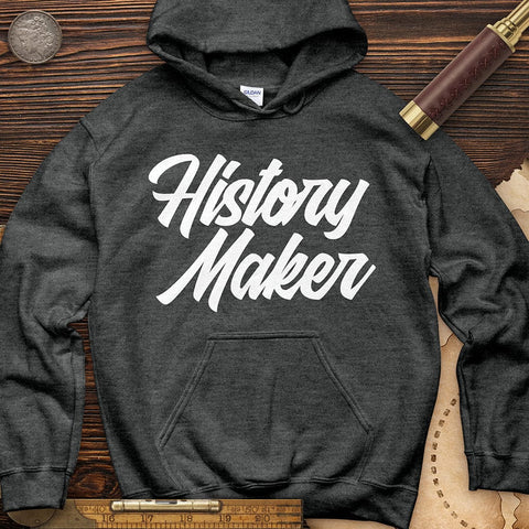 History Maker Cursive Hoodie Dark Heather / S