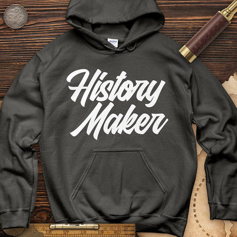 History Maker Cursive Hoodie Charcoal / S