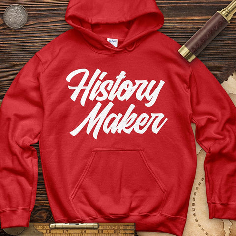 History Maker Cursive Hoodie Red / S