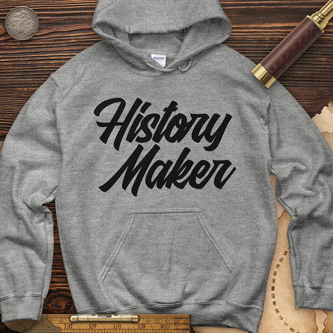 History Maker Cursive Hoodie Sport Grey / S