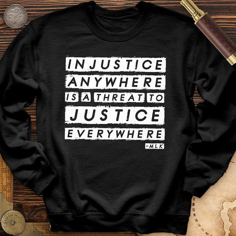 Injustice Anywhere Crewneck Black / S