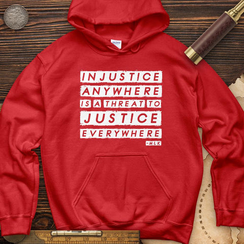 Injustice Anywhere Hoodie Red / S
