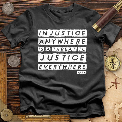 Injustice Anywhere T-Shirt Charcoal / S