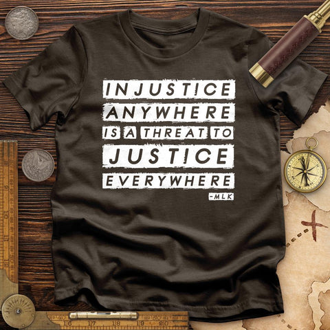 Injustice Anywhere T-Shirt Dark Chocolate / S