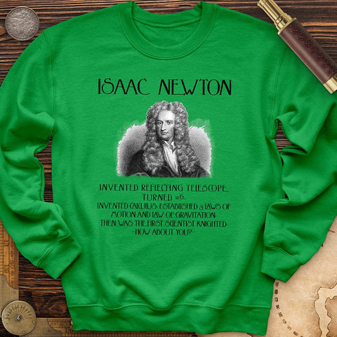 Isaac Newton Crewneck Irish Green / S