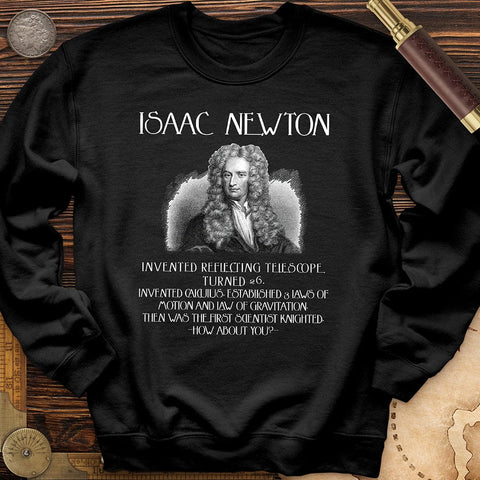 Isaac Newton Crewneck Black / S