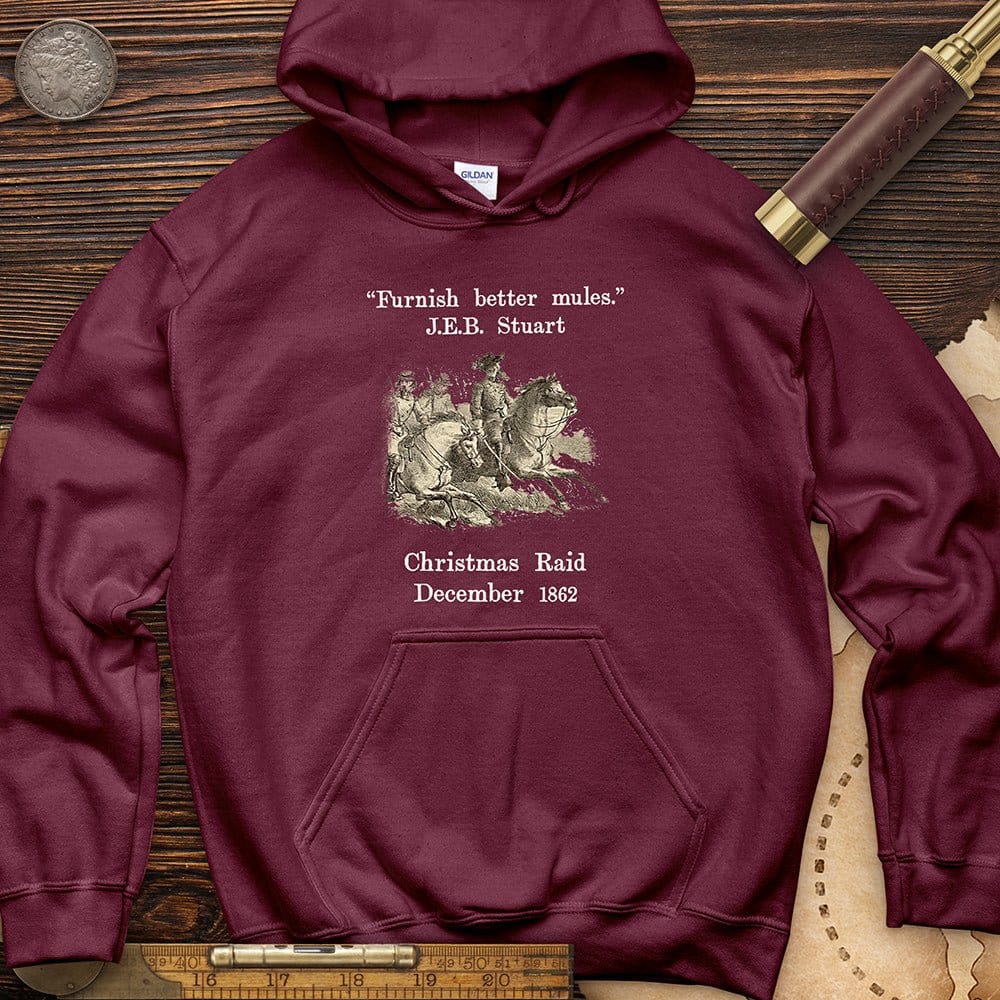 JEB Stuart Christmas Raid Hoodie Maroon / S