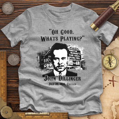 John Dillinger Let's Go To Movies Premium Tee