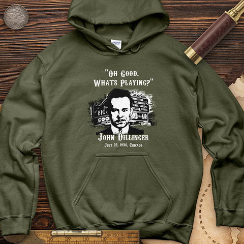 John Dillinger Let's Go To Movies Hoodie