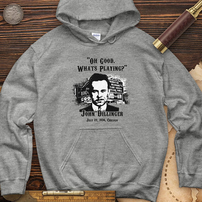 John Dillinger Let's Go To Movies Hoodie
