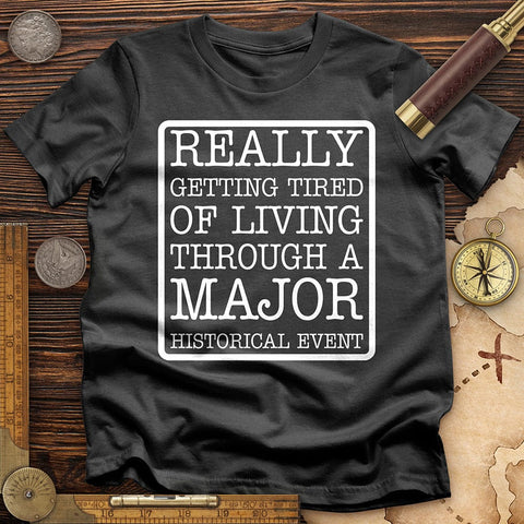 Major Historical Event T-Shirt Charcoal / S