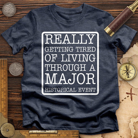 Major Historical Event T-Shirt Heather Navy / S