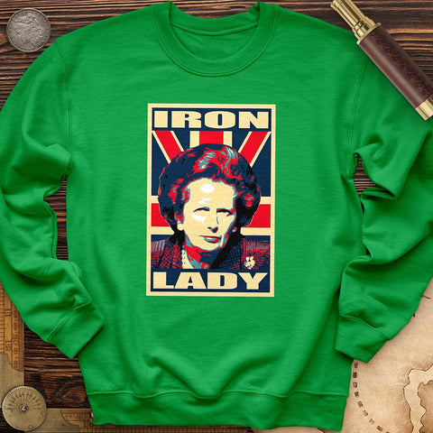 Margaret Thatcher Crewneck Irish Green / S