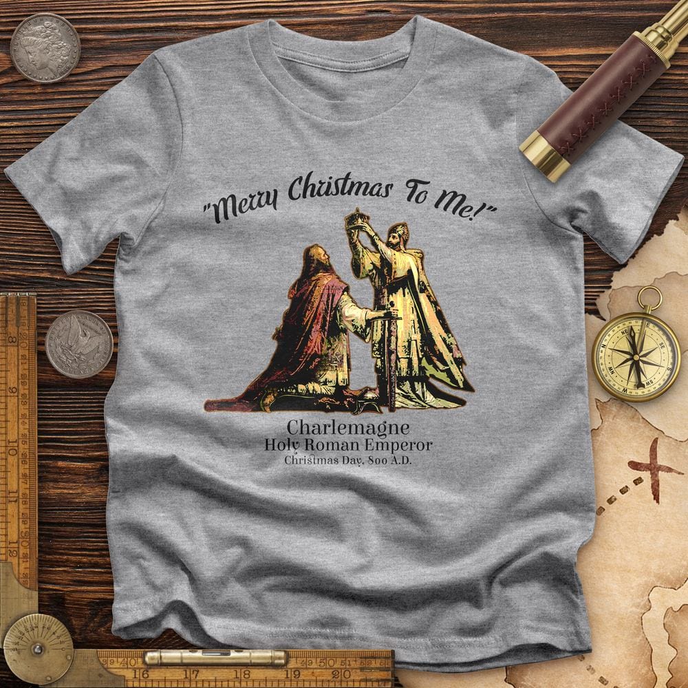 Merry Christmas Charlemagne Premium Quality Tee | HistoreeTees