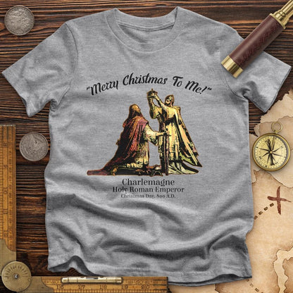 Merry Christmas Charlemagne Premium Quality Tee | HistoreeTees