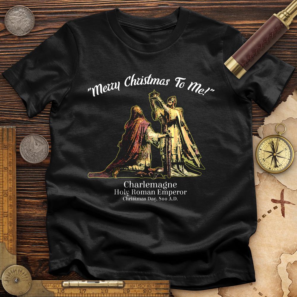 Merry Christmas Charlemagne Premium Quality Tee | HistoreeTees