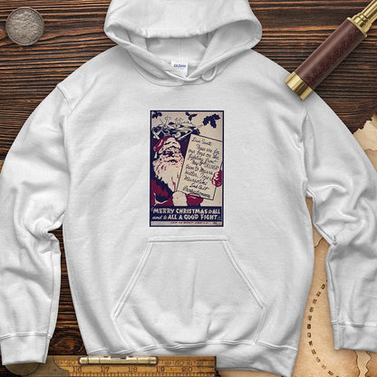 Merry Christmas To All And To All A Good Fight Hoodie | HistoreeTees