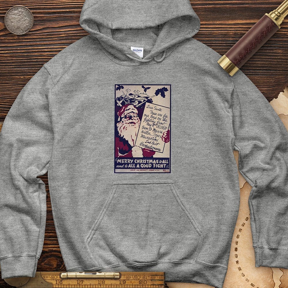 Merry Christmas To All And To All A Good Fight Hoodie | HistoreeTees