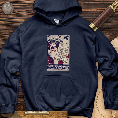 Merry Christmas To All And To All A Good Fight Hoodie | HistoreeTees