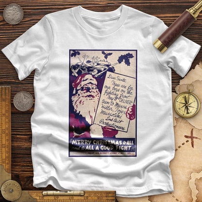 Merry Christmas To All And To All A Good Fight Premium Quality Tee | HistoreeTees