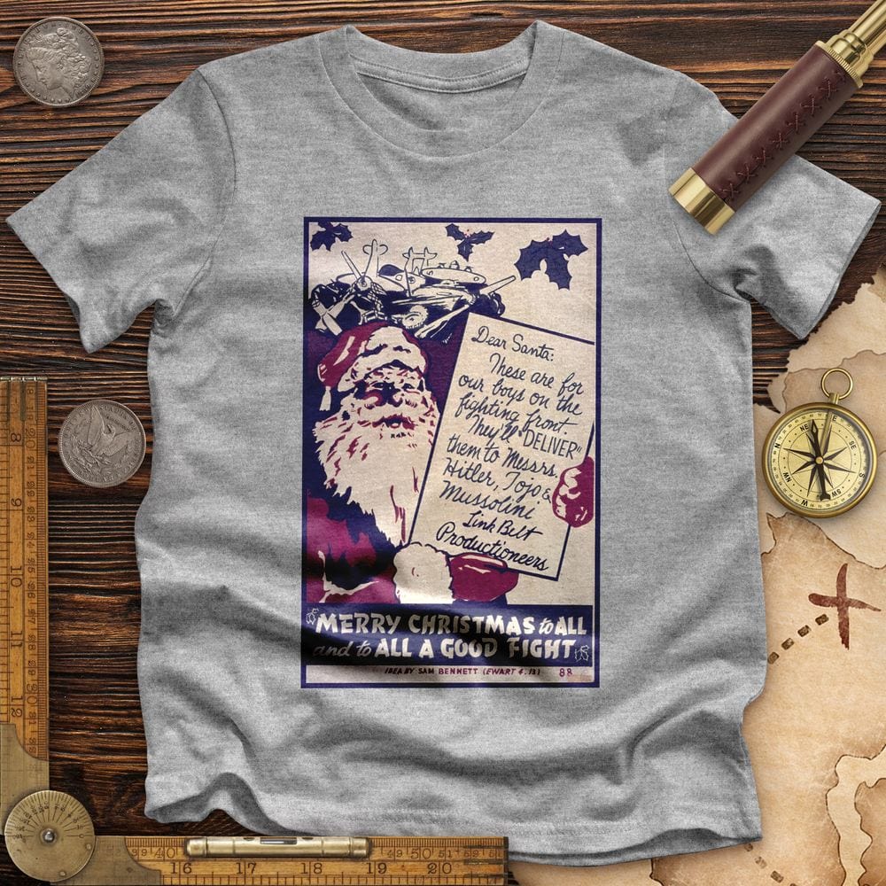 Merry Christmas To All And To All A Good Fight Premium Quality Tee | HistoreeTees
