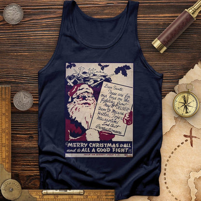 Merry Christmas To All And To All A Good Fight Tank | HistoreeTees