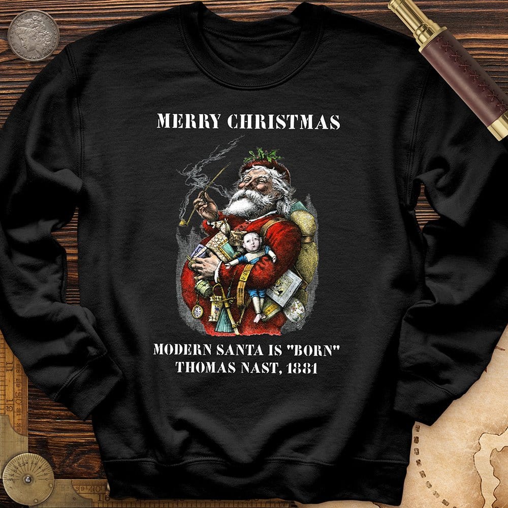 Modern Santa Claus Crewneck | HistoreeTees