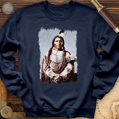 Native American Warrior Crewneck