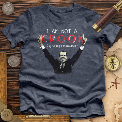 Not a Crook High Quality Tee Heather Navy / S