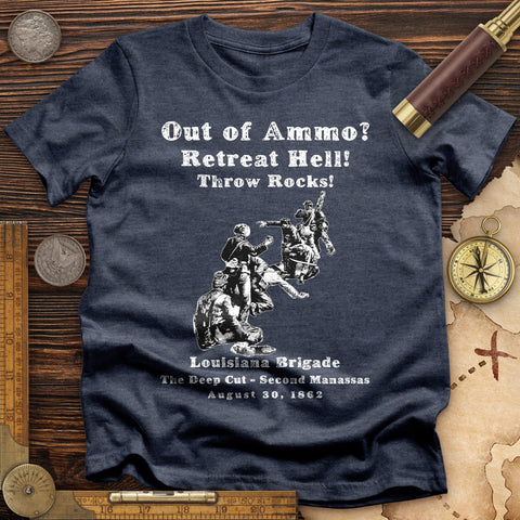 Out Of Ammo Throw Rocks T-Shirt