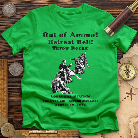Out Of Ammo Throw Rocks T-Shirt