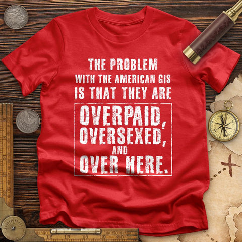 Over Paid T-Shirt Red / S