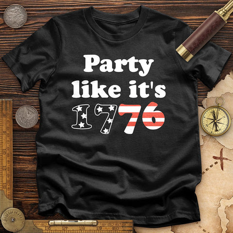 Party Like It's 1776 T-Shirt Black / S