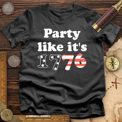 Party Like It's 1776 T-Shirt Charcoal / S