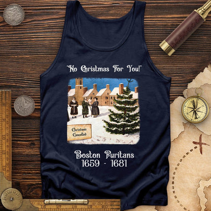 Puritans Banned Xmas Boston Tank | HistoreeTees