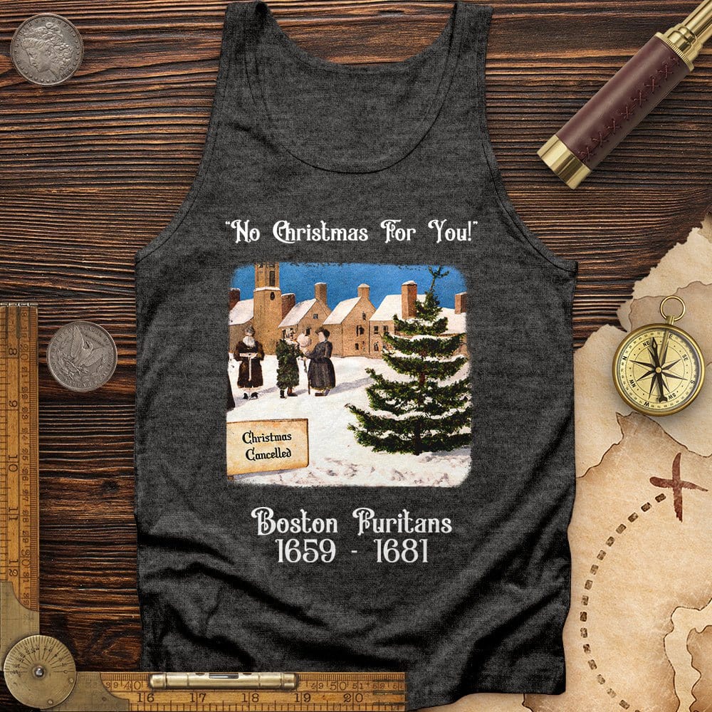 Puritans Banned Xmas Boston Tank | HistoreeTees