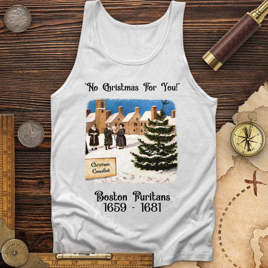 Puritans Banned Xmas Boston Tank | HistoreeTees
