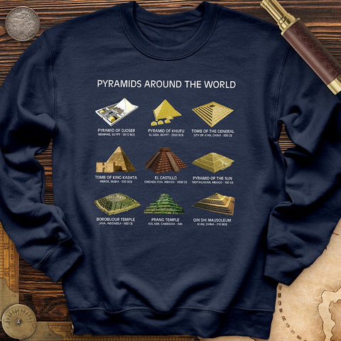 Pyramids Of The World Crewneck Navy / S